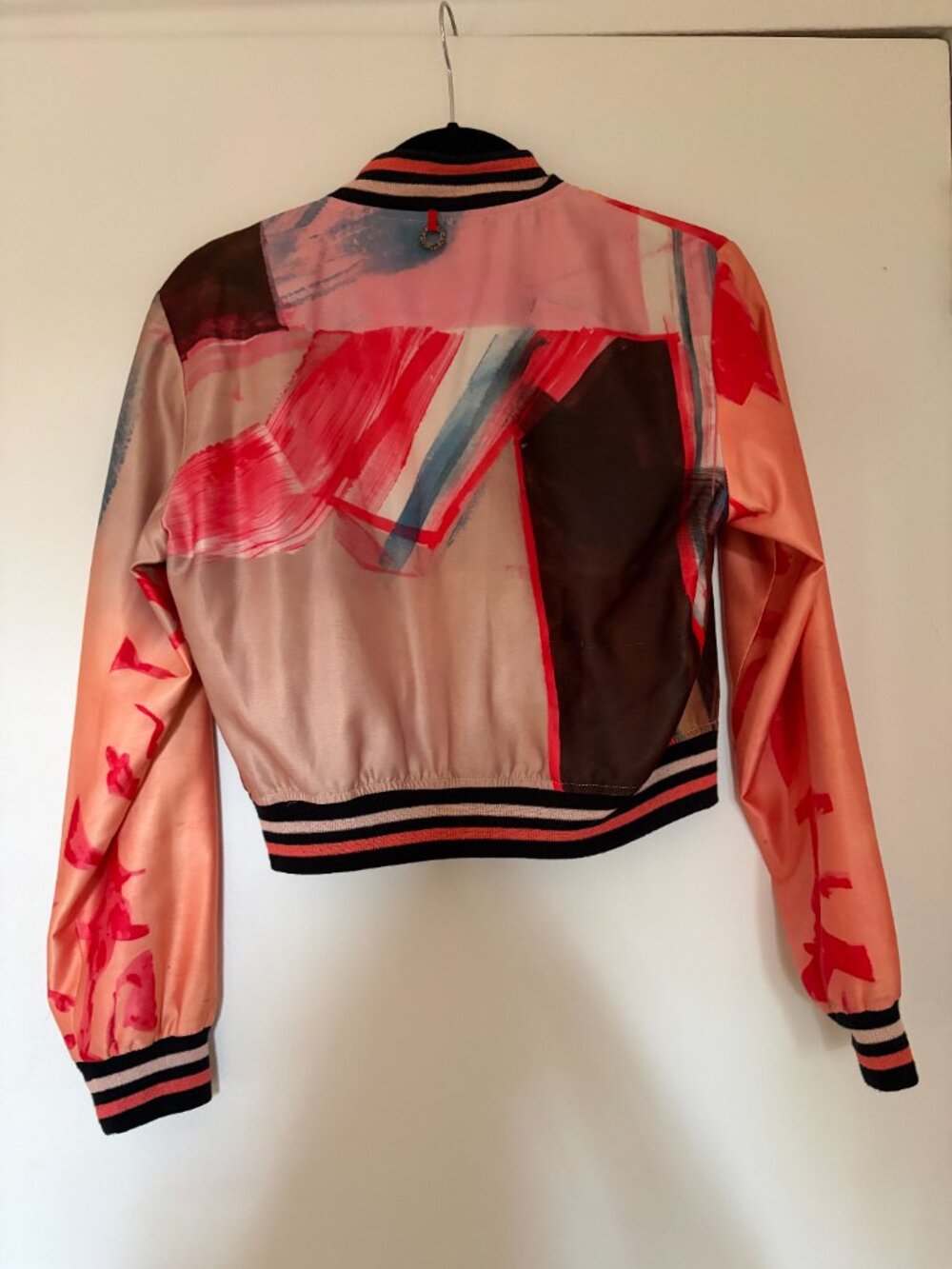 One of a Kind multicolor woman's bomber jacket size small - Picture 6 of 6